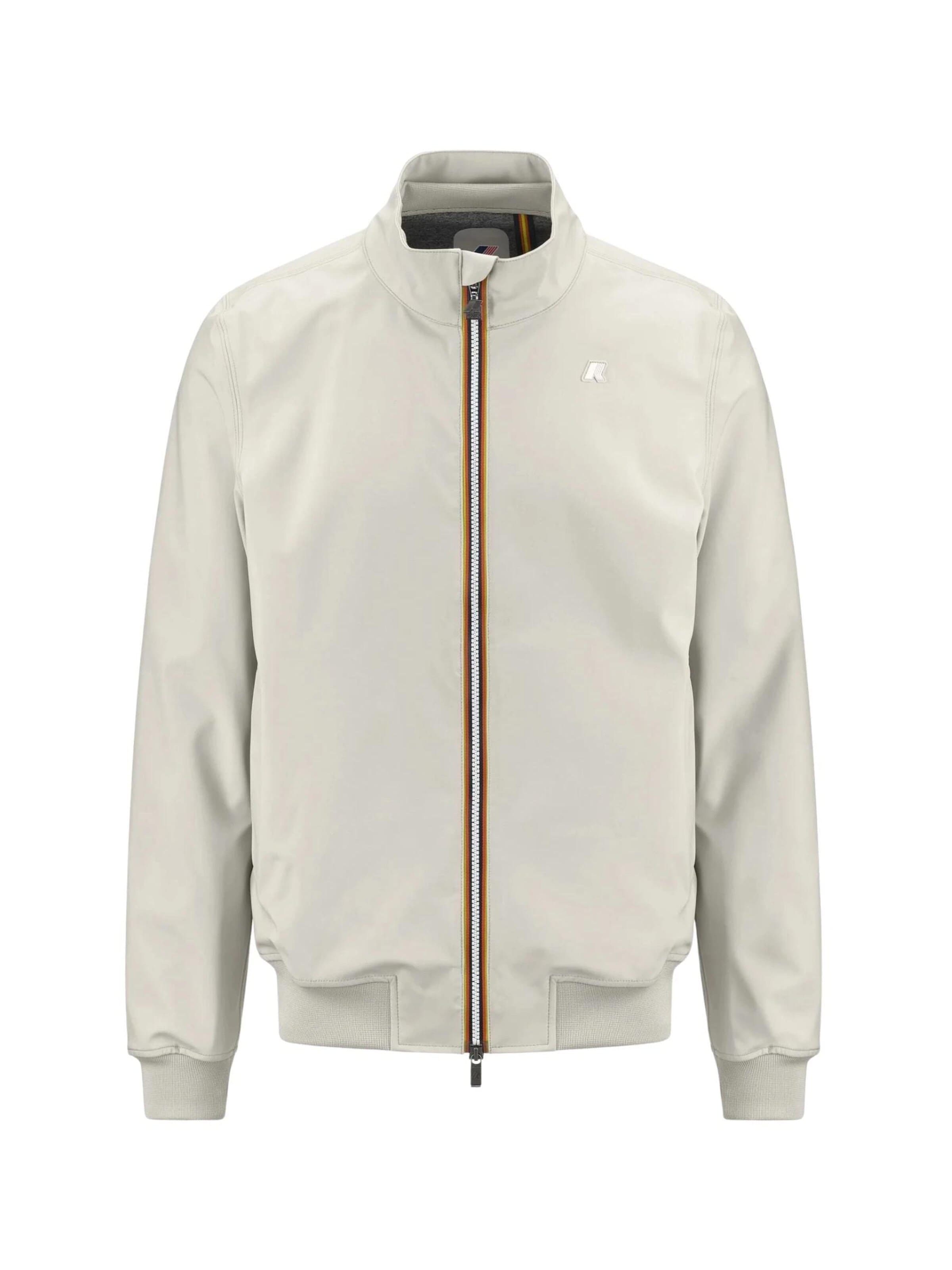 K-Way Between-Season Jacket 'K-WAY ARSENE BONDED JERSEY GIUBBINO' in Beige: front