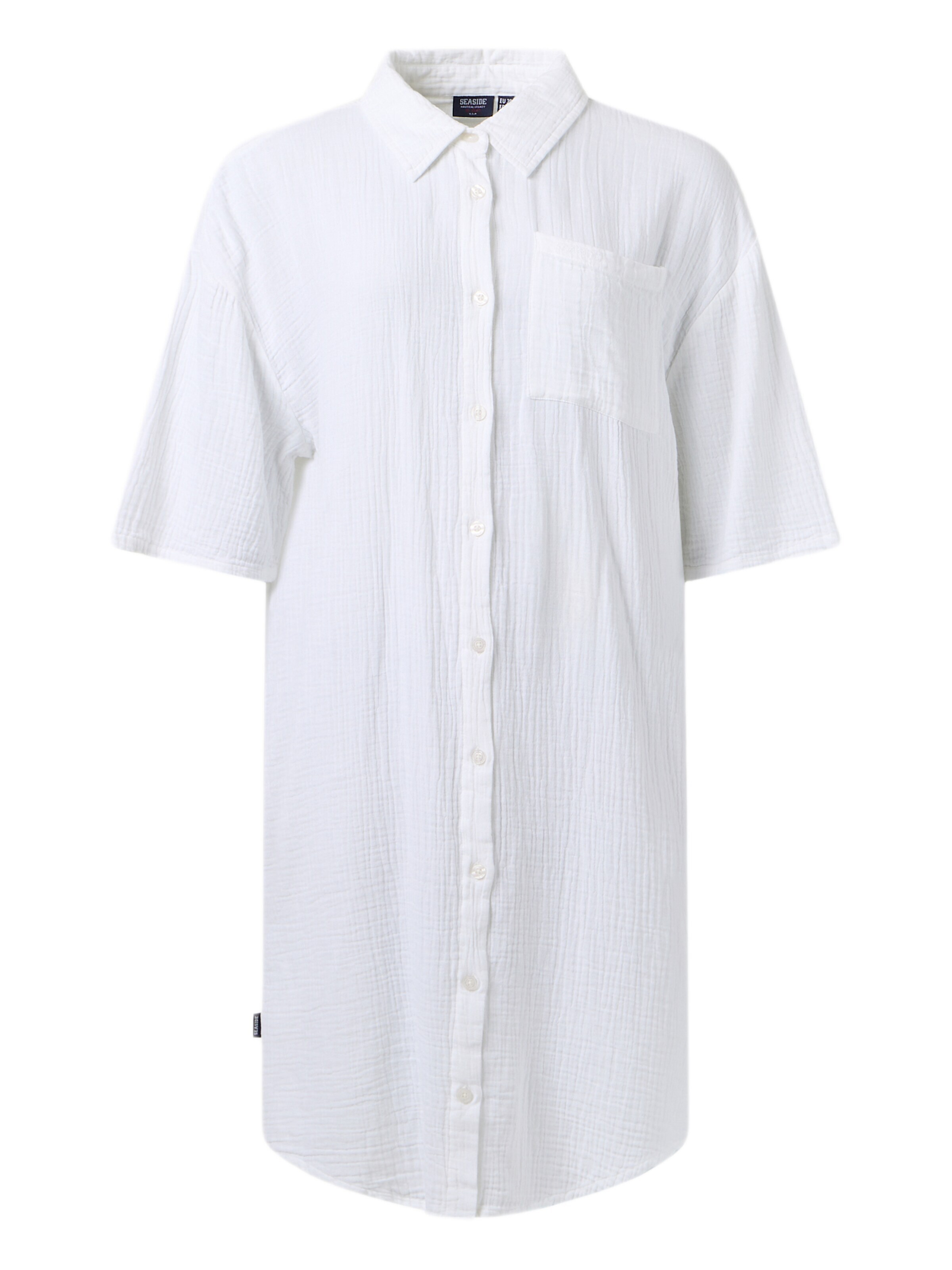 Seaside Shirt dress in White: front
