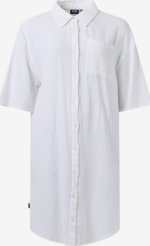 Seaside Shirt dress in White: front