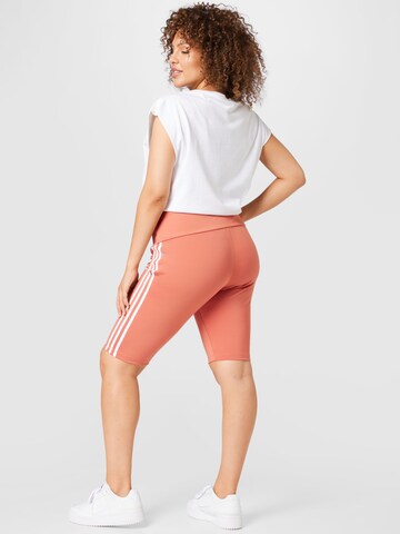 Skinny Pantalon 'Adicolor Classics High-Waisted Primeblue ' ADIDAS ORIGINALS en orange