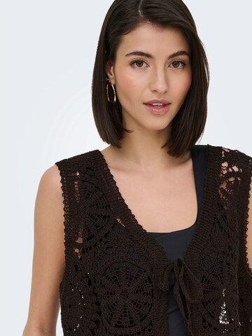 JDY Strickweste 'JDYVIC' in Braun