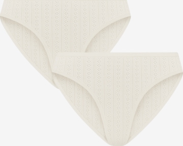 Albero Natur Panty 'Bio-Baumwoll-Slip Jacquard - 2er Pack' in White: front
