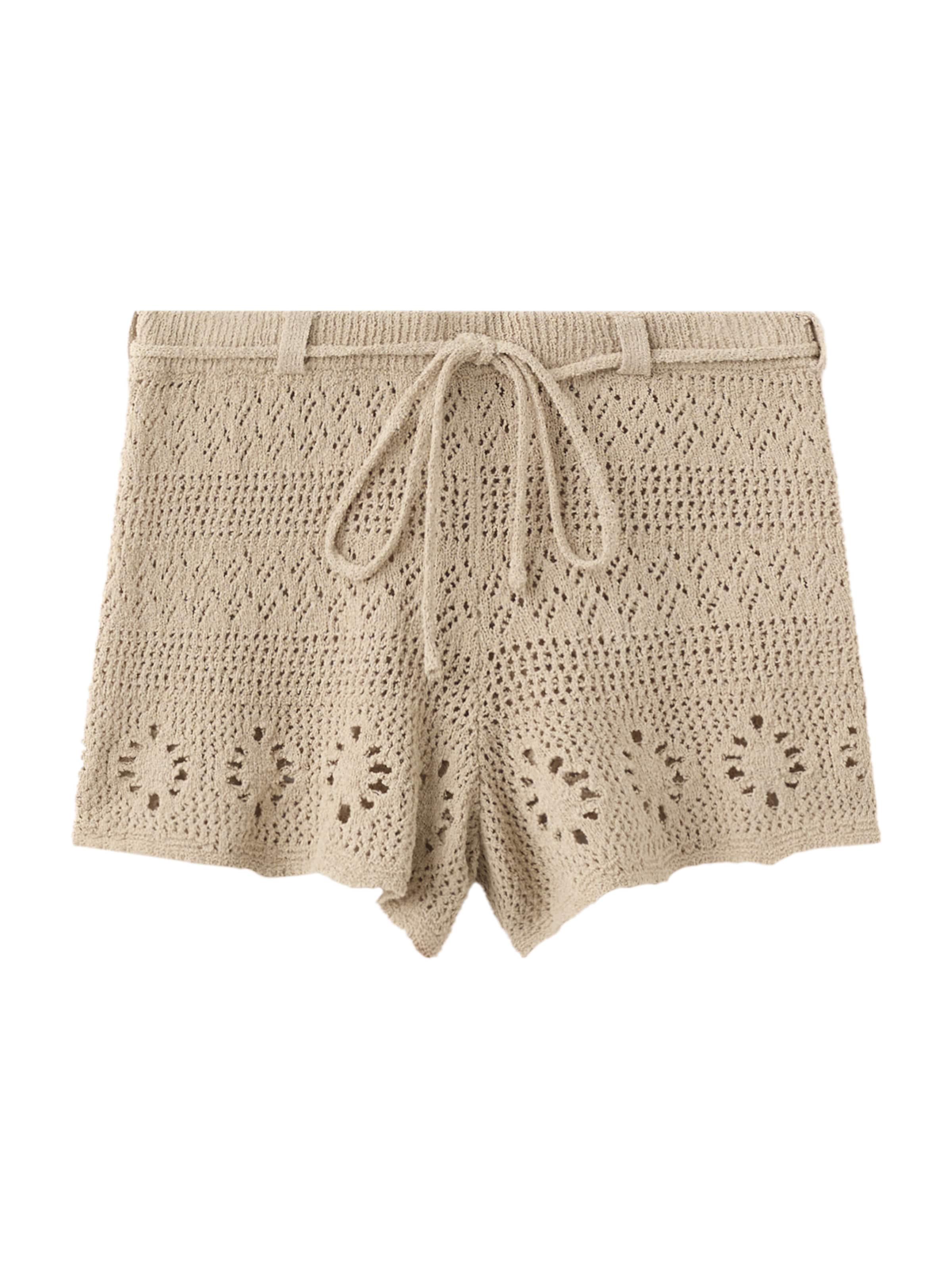 MANGO - regular Pantalón 'CASITO' en beige: frente