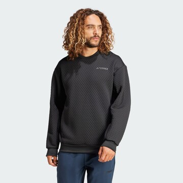 ADIDAS TERREX Αθλητική μπλούζα φούτερ 'Xploric' σε μαύρο: μπροστά