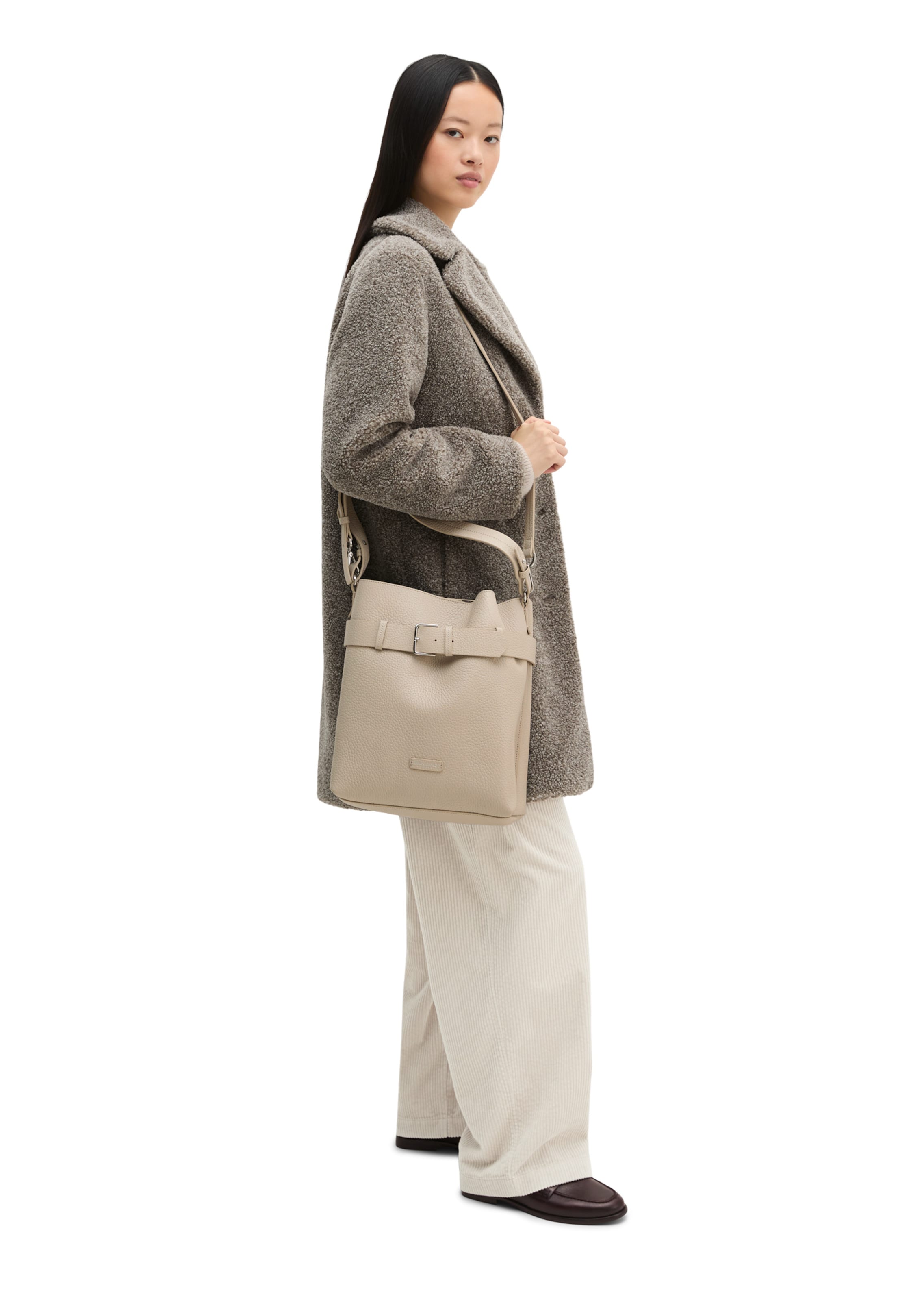 Marc O'Polo Shoulder bag ' Brinja ' in Beige: side