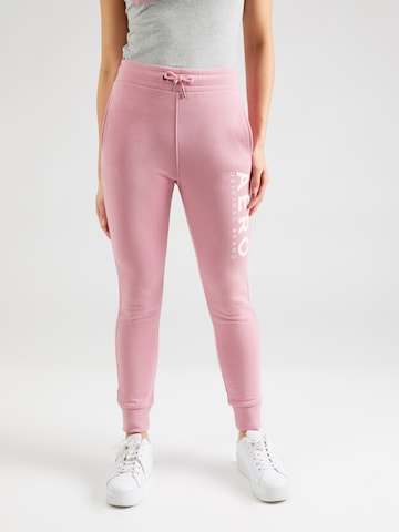 AÉROPOSTALE Tapered Broek 'AERO' in Lila: voorkant