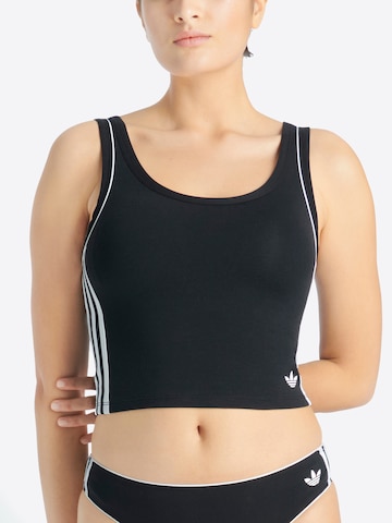 ADIDAS ORIGINALS Sporttop ' Comfort Flex Cotton ' in Zwart: voorkant
