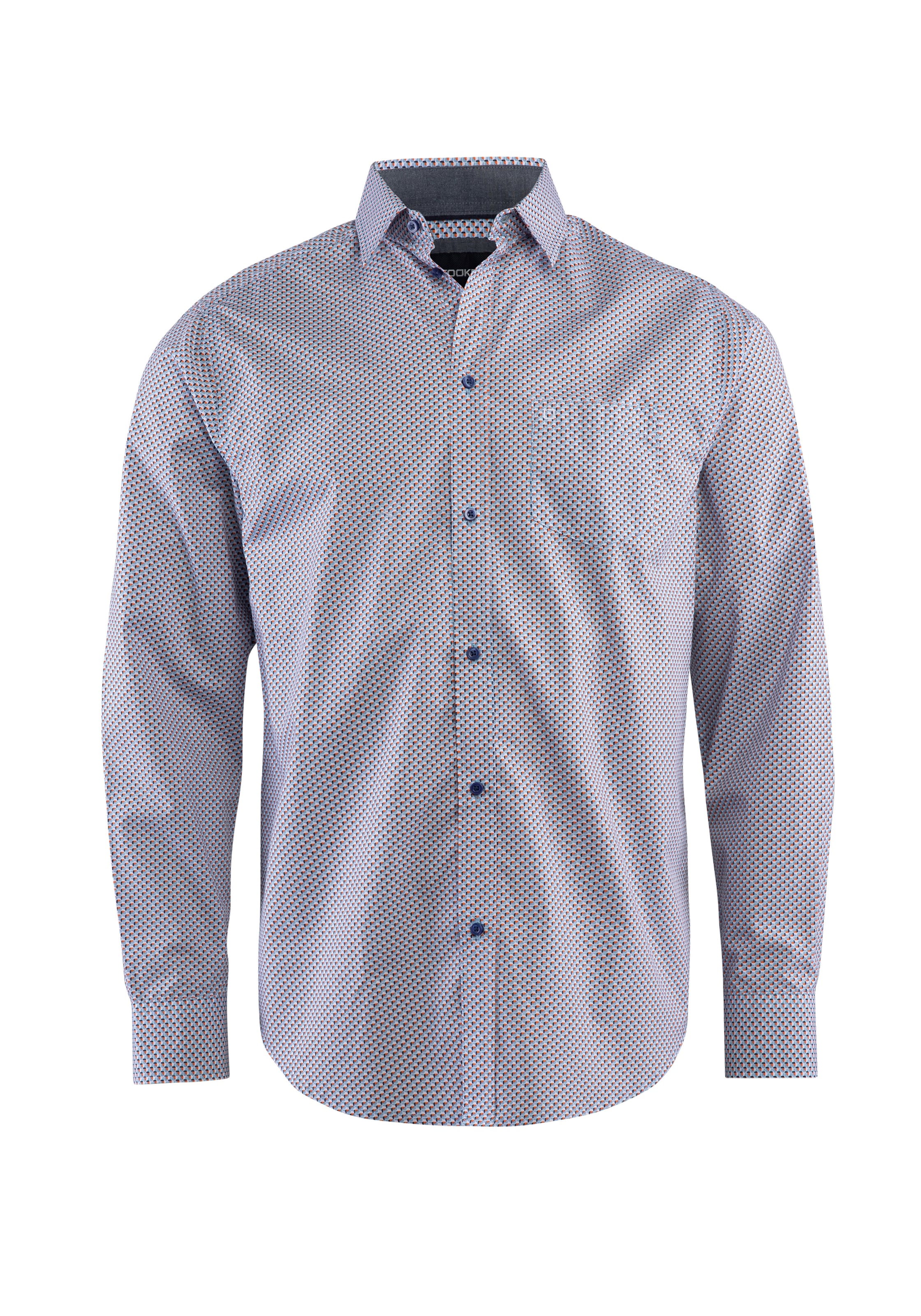 Stooker Men Button Up Shirt 'Hugh' in Blue: front