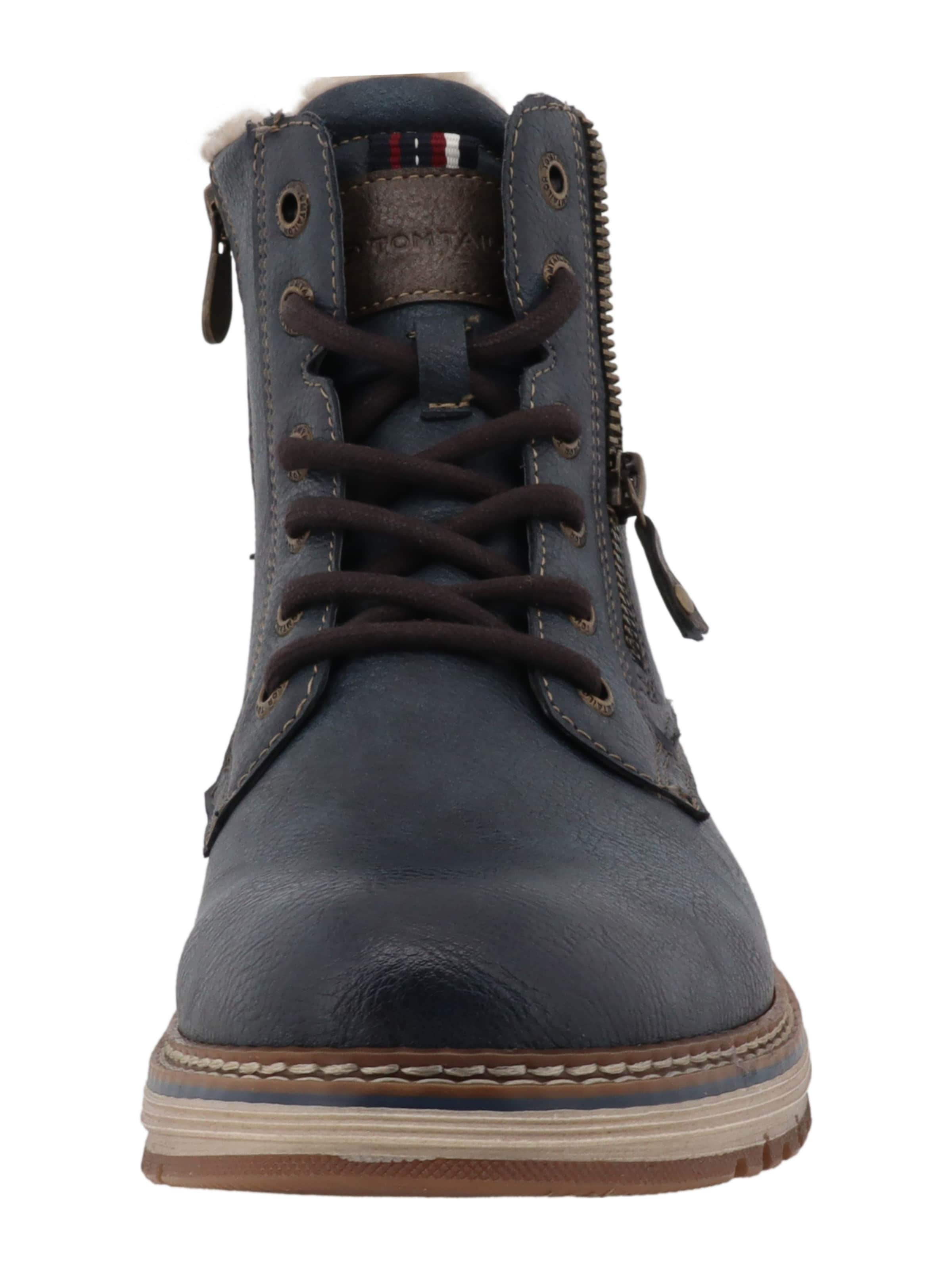 TOM TAILOR - Botas con cordones en azul