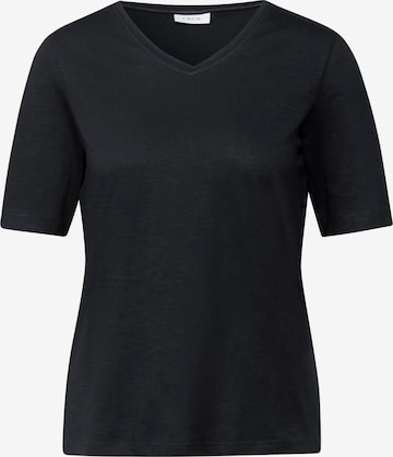 CECIL T-Shirt im Tunika-Look in Schwarz: Vorderseite