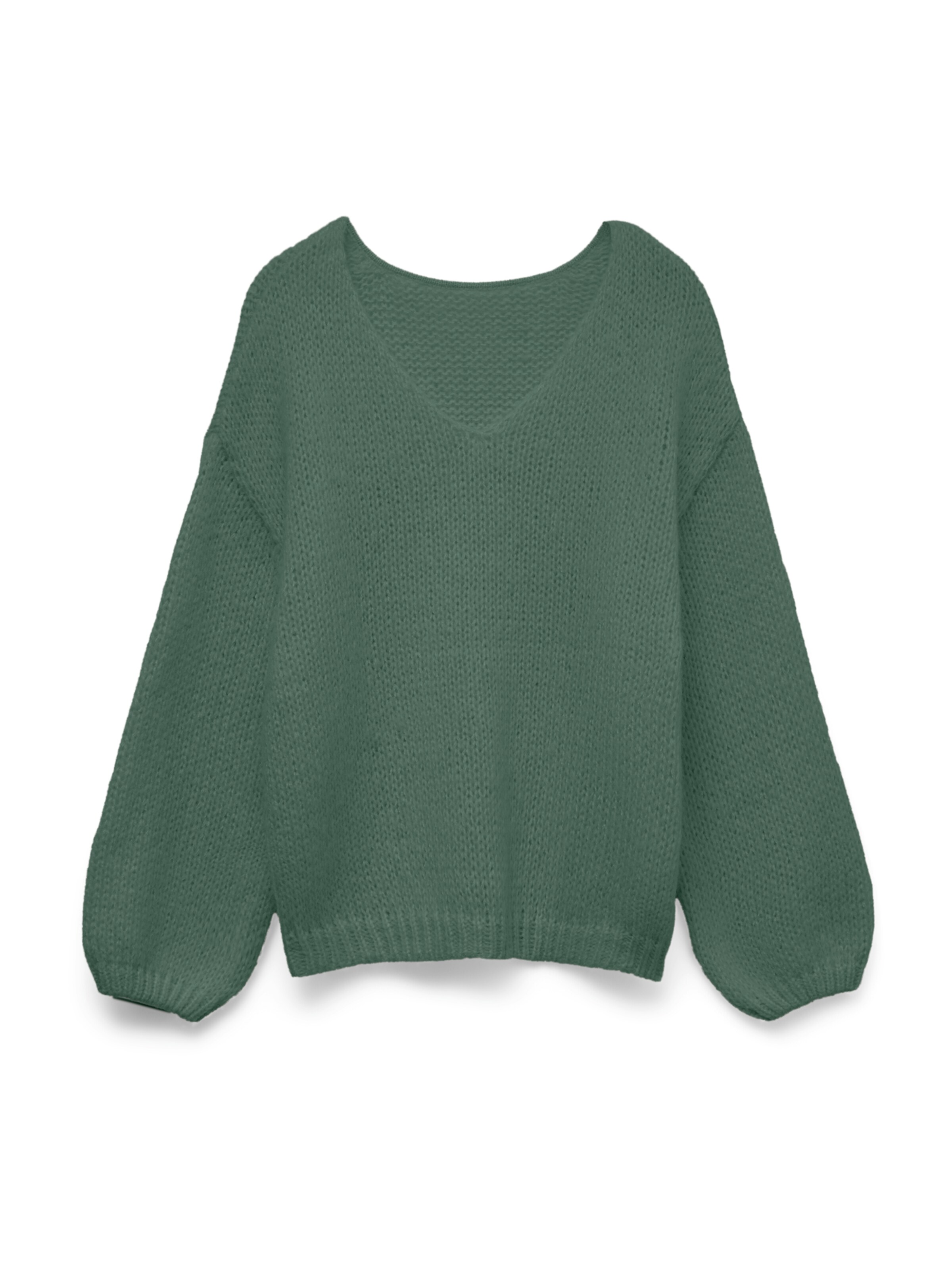 VERO MODA Oversized trui 'VMMaybe' in de kleur Donkergroen, Productweergave