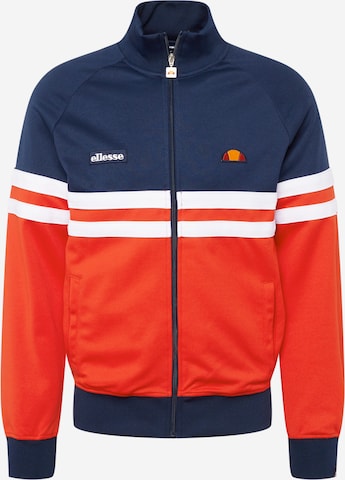 ELLESSE Zip-Up Hoodie 'Rimini' in Red: front