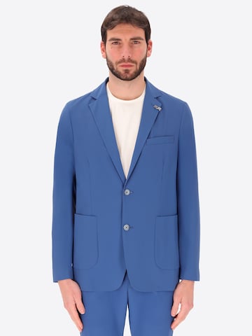 Distretto12 - Ajuste estrecho Chaqueta saco en azul: frente
