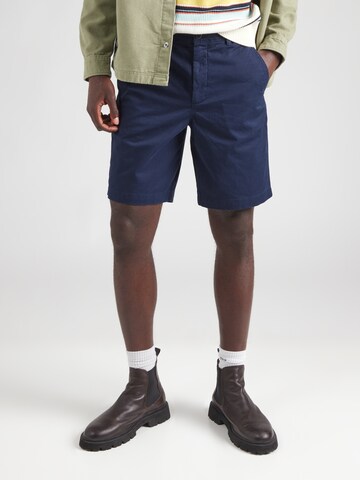 Calvin Klein Jeans Regular Chino trousers in Blue: front