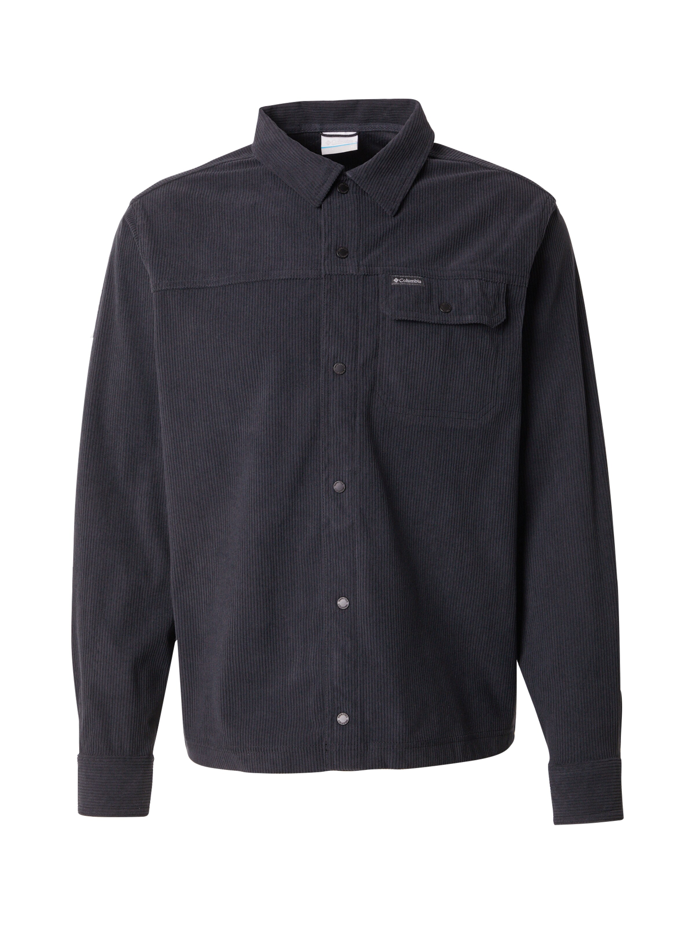 COLUMBIA Regular Fit Funktionshemd in Schwarz: Vorderseite