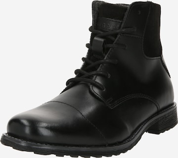 bugatti Lace-Up Boots 'Catano' in Black: front