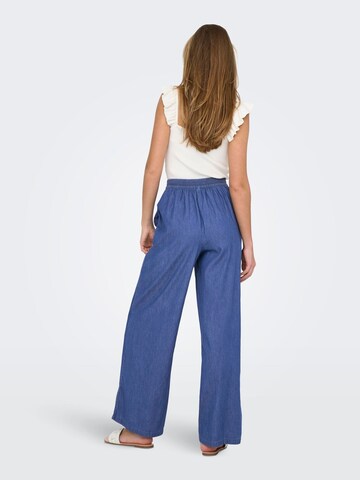 ONLY Wide leg Trousers 'ONLNova' in Blue