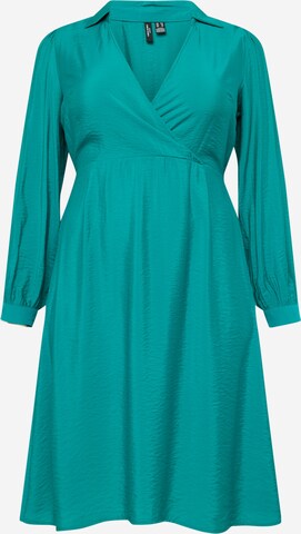 Vero Moda Curve Obleka 'JOSIE SOFIE' | zelena barva: sprednja stran