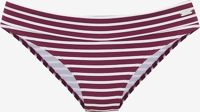 VENICE BEACH Bikinihousut koossa XS värissä viininpunainen / valkoinen, Tuotenäkymä