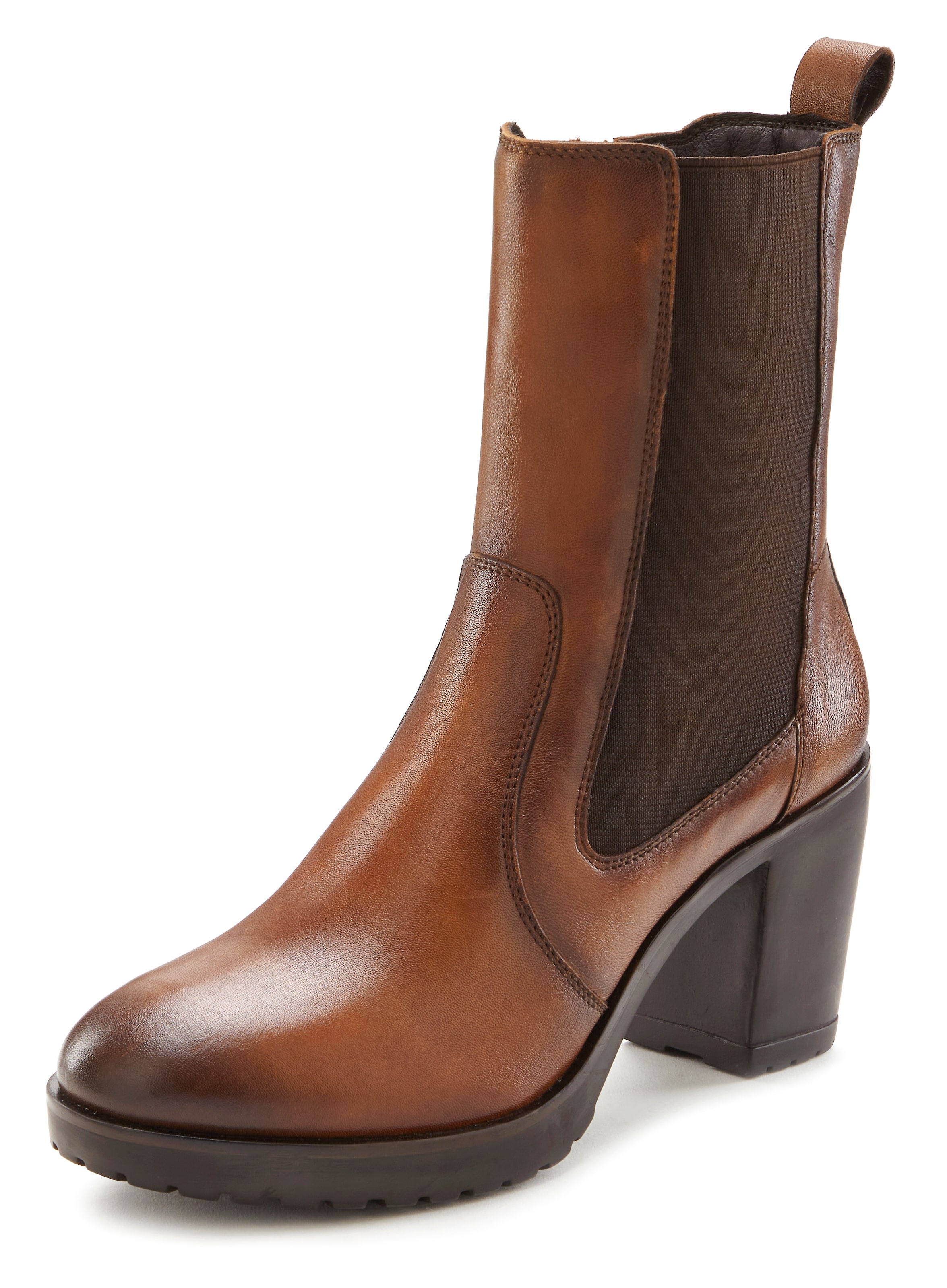 LASCANA Ankle Boots in Brown: front