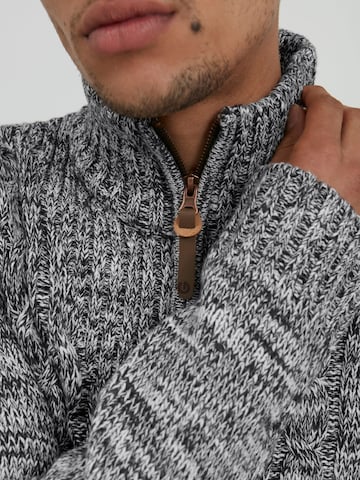 !Solid Strickpullover 'Pankraz' in Grau
