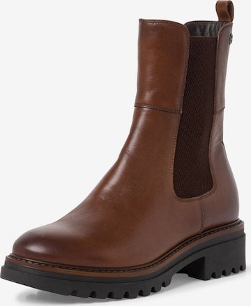 TAMARIS Chelsea Boots i brun: forside