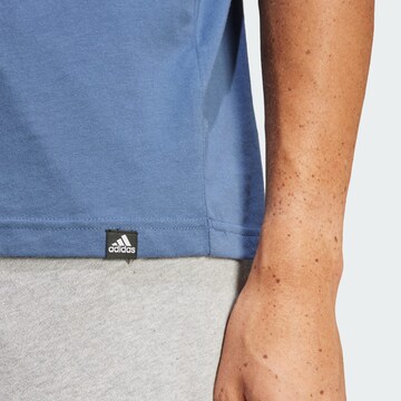 T-Shirt fonctionnel ' Camo Linear ' ADIDAS SPORTSWEAR en bleu