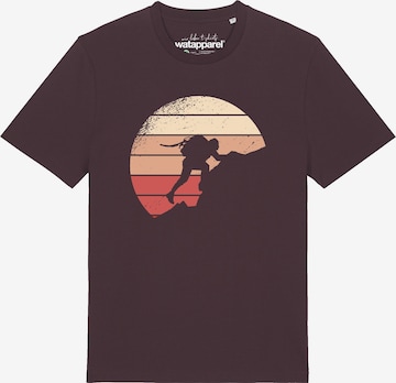 T-Shirt 'Mountain Climbing' Watapparel en rouge : devant