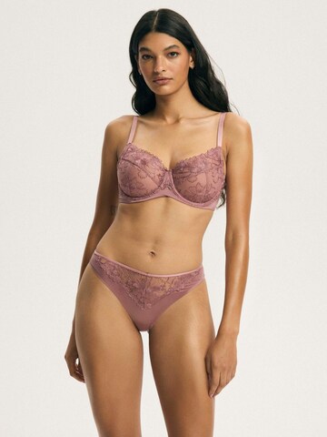 Panty 'Slip Cindarella, feine Stickerei, florales Muster, glatte Microfaser' di ESOTIQ in rosa