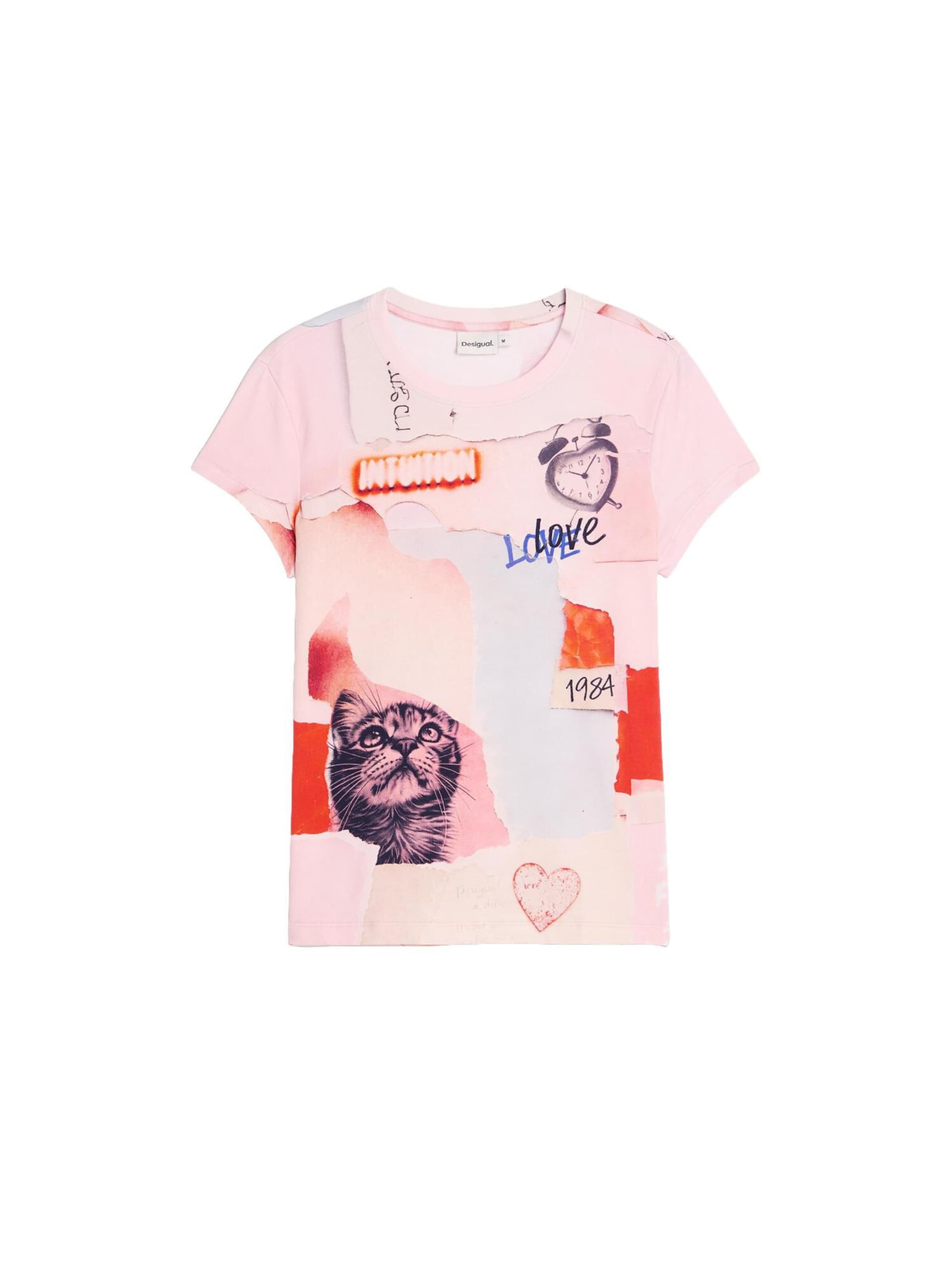 Desigual T-Shirt in Pink: Vorderseite