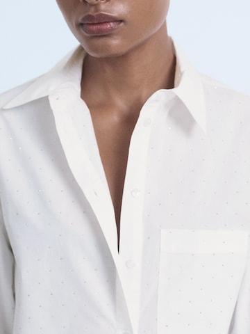 MANGO Blouse in White
