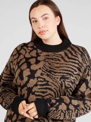 Vero Moda Curve Pullover 'Vera' in Schwarz