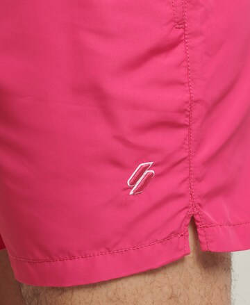 Superdry Plavecké šortky – pink