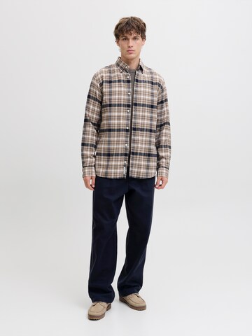Jack & Jones Premium Regular fit Риза 'JPRBLUBARKLEY' в сиво