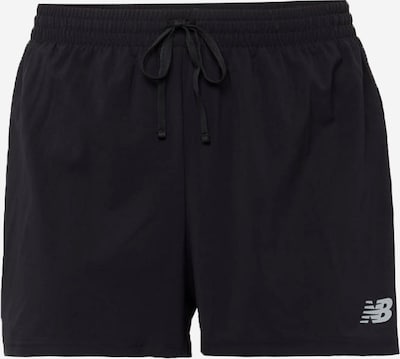 new balance Sportshorts 'Essentials' in hellgrau / schwarz, Produktansicht