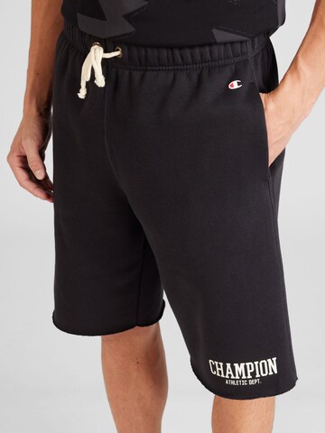 Regular Pantaloni de la Champion Authentic Athletic Apparel pe negru