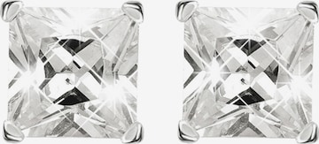 Lucardi Earrings 'High Class' in Silver: front
