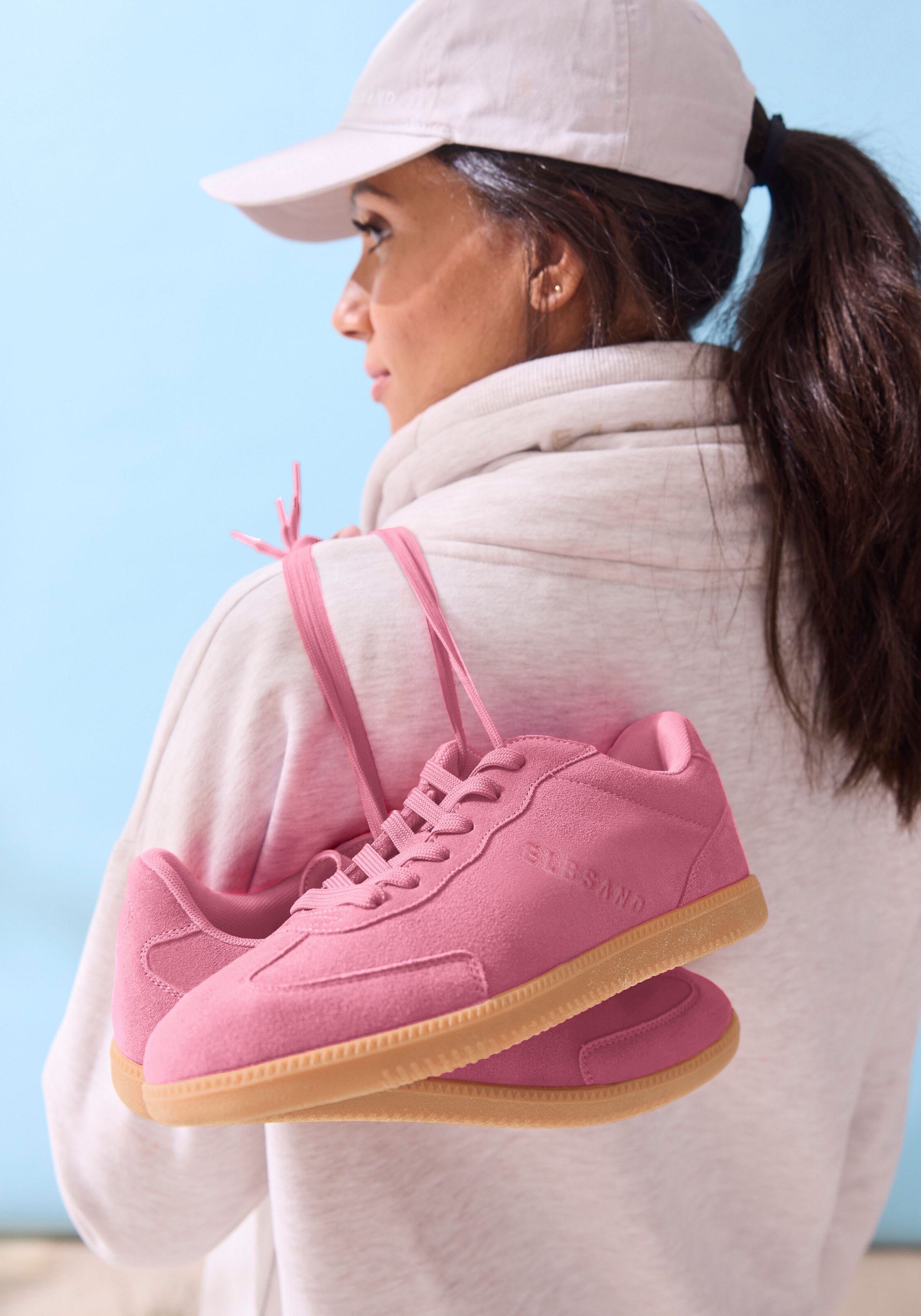 Elbsand Sneaker in Pink: Vorderseite