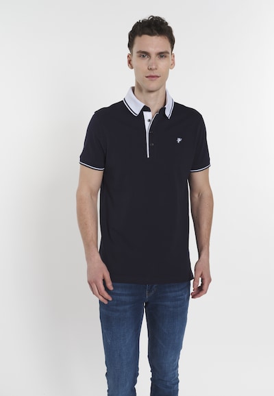 DENIM CULTURE Camiseta 'Vasilis' en navy / blanco, Vista del producto