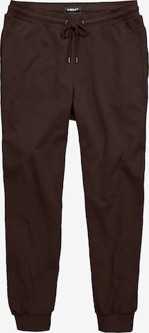 Men Plus Tapered Pants in Brown: front