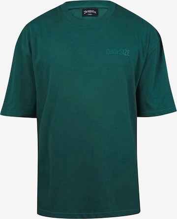 T-Shirt Dropsize en vert : devant