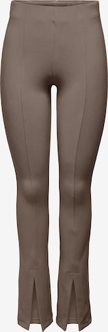 ONLY - Acampanado Pantalón 'Leonie' en marrón: frente