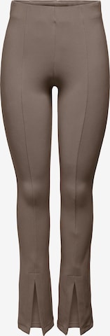 évasé Pantalon 'Leonie' ONLY en marron : devant