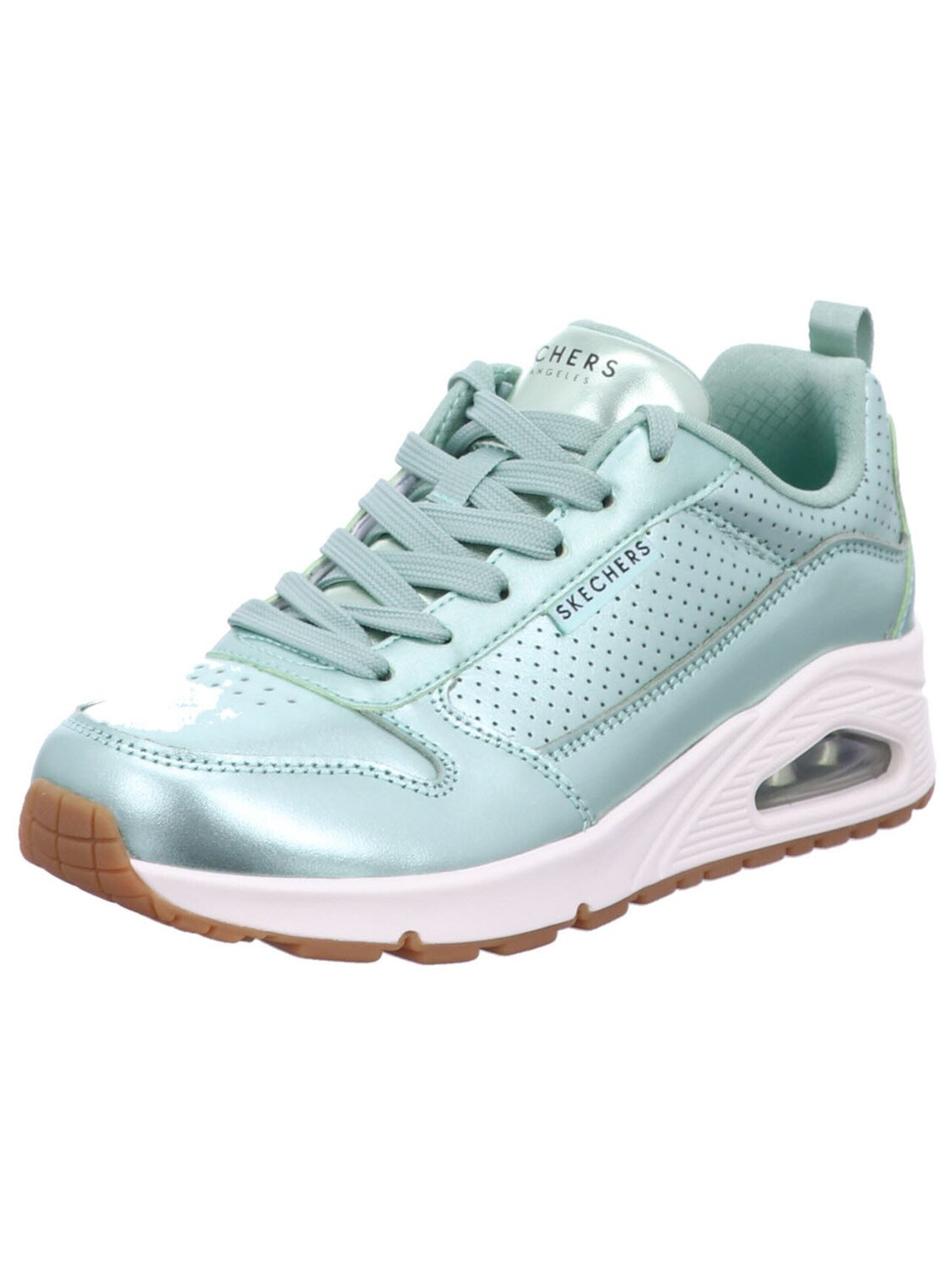 SKECHERS Sneakers laag 'Sneaker Damen 177109 SAGE Kunststoff (Synthetik) in grün' in Groen: voorkant