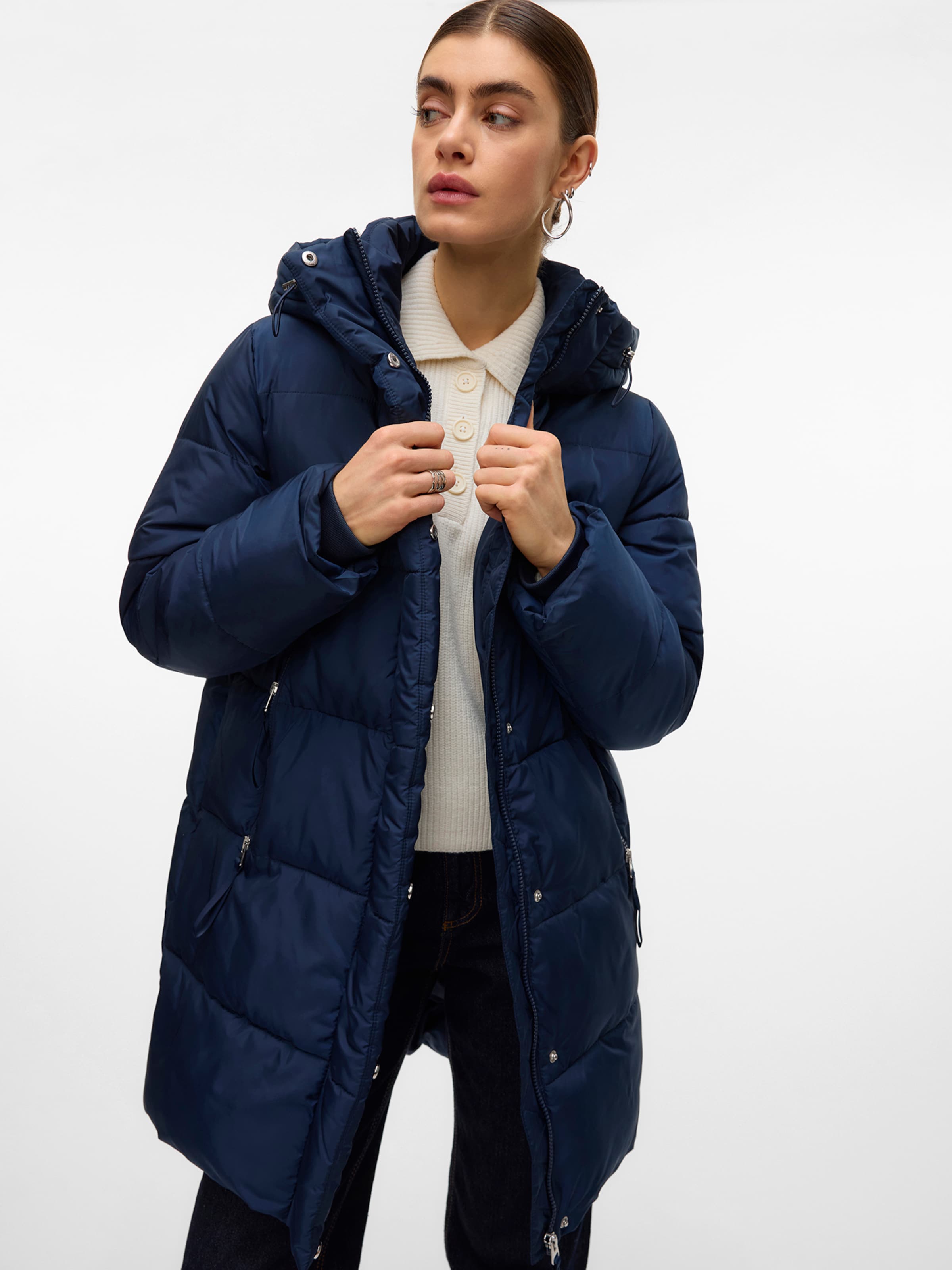 VERO MODA Winter Coat 'VMNOVA' in Navy | ABOUT YOU