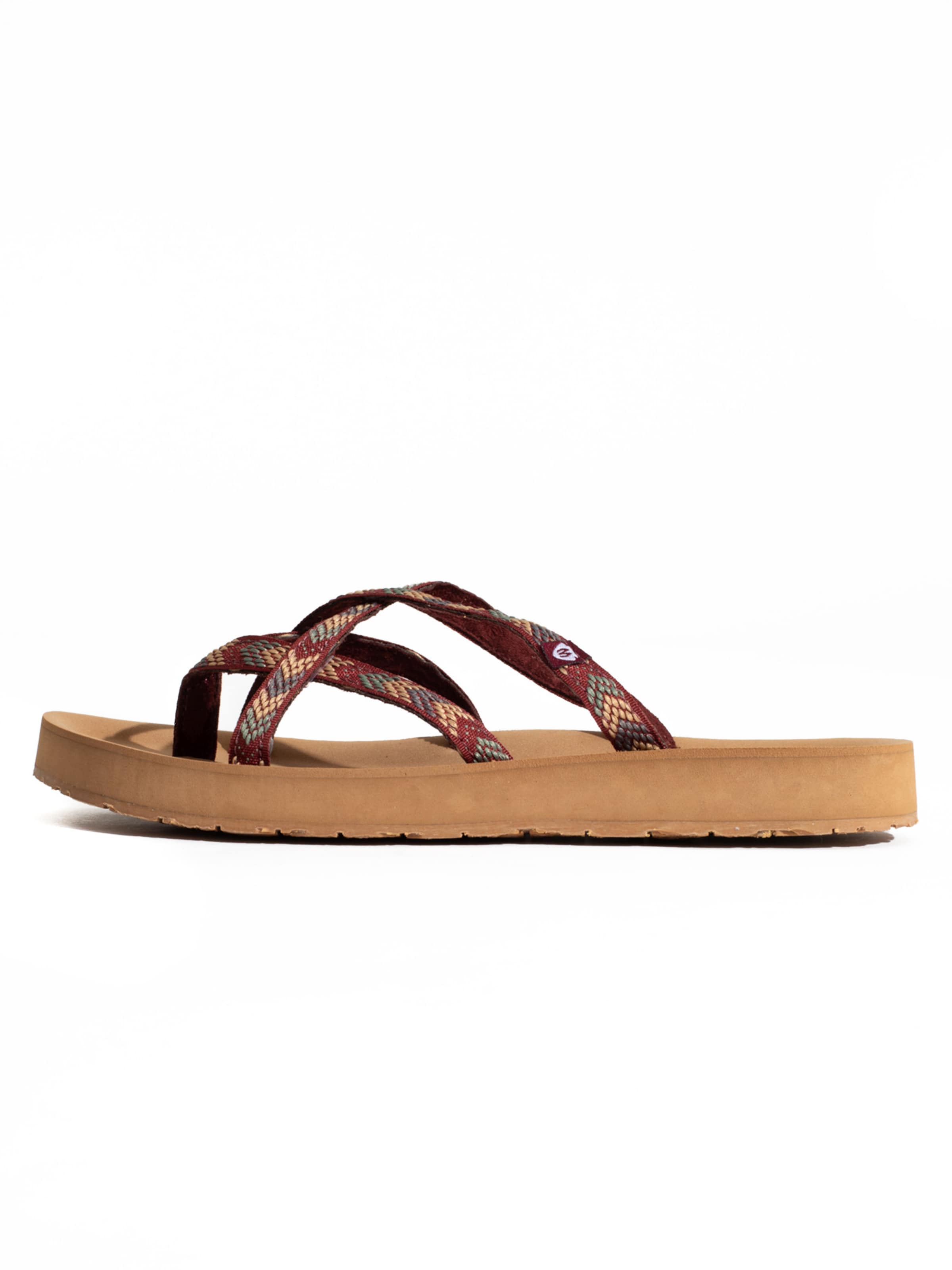 Minnetonka Japonki 'Hanna' w kolorze brązowy: przód