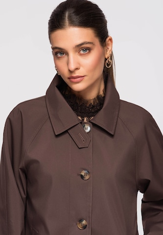 Ombre Between-seasons coat 'OW-COLC-0118' in Brown