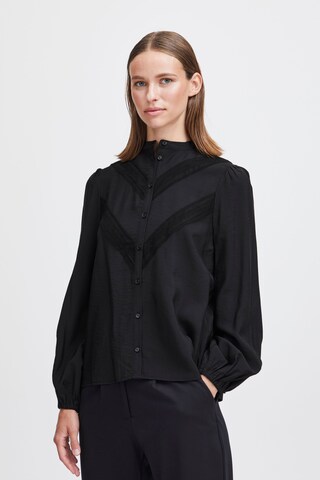 b.young Blouse in Black: front