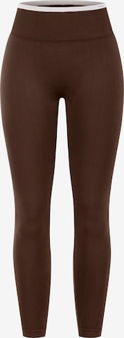 Smilodox Leggings in Brown: front