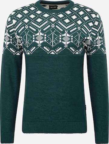 Pull-over Only & Sons en vert : devant